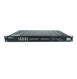 千兆16光8電網管型工業交換機