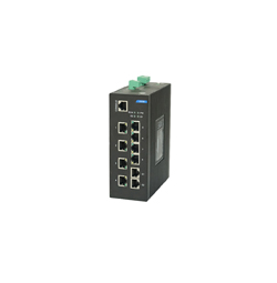 千兆1光1電＋8個百兆電口PoE工業交換機