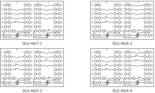 DLS-43/9-1雙位置繼電器內部連接線圖片3 DLS-43/9-1雙位置繼電器內部連接線圖片3